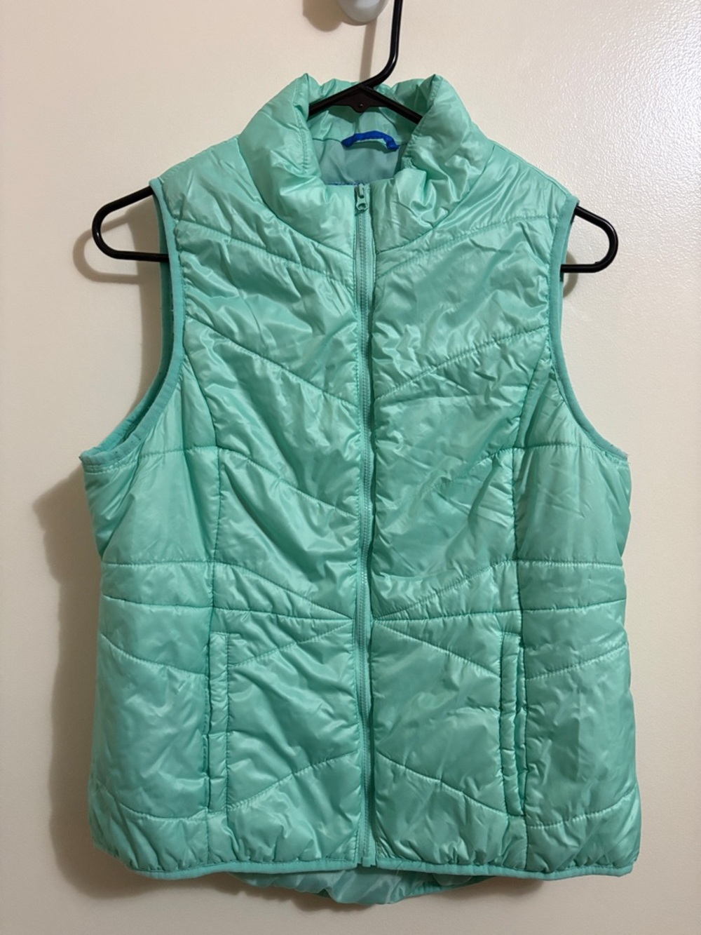 flirtitude Mint Quilted Puffer Vest